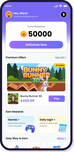 DollarRush Home Screen
